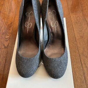 Jessica Simpson Grey Heels